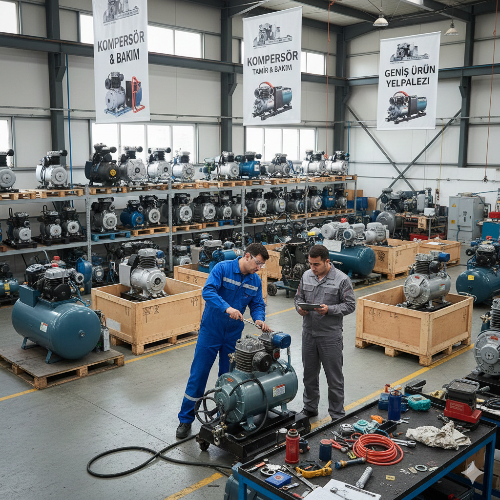 Özteknik Kompresör: İzmir Menderes'te 7/24 Kesintisiz Kompresör Servisi ve Satışı